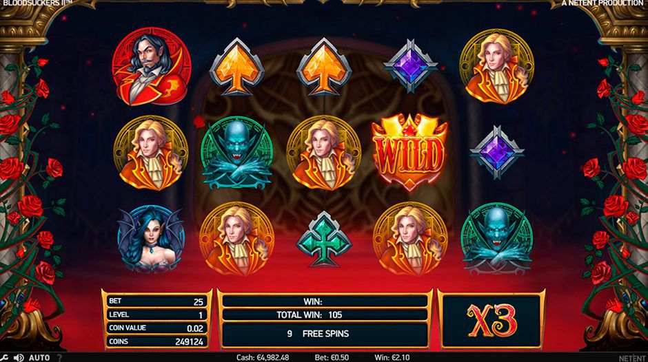 Free Spins at Blood Suckers II slot machine Free Spins at Blood Suckers II slot machine
