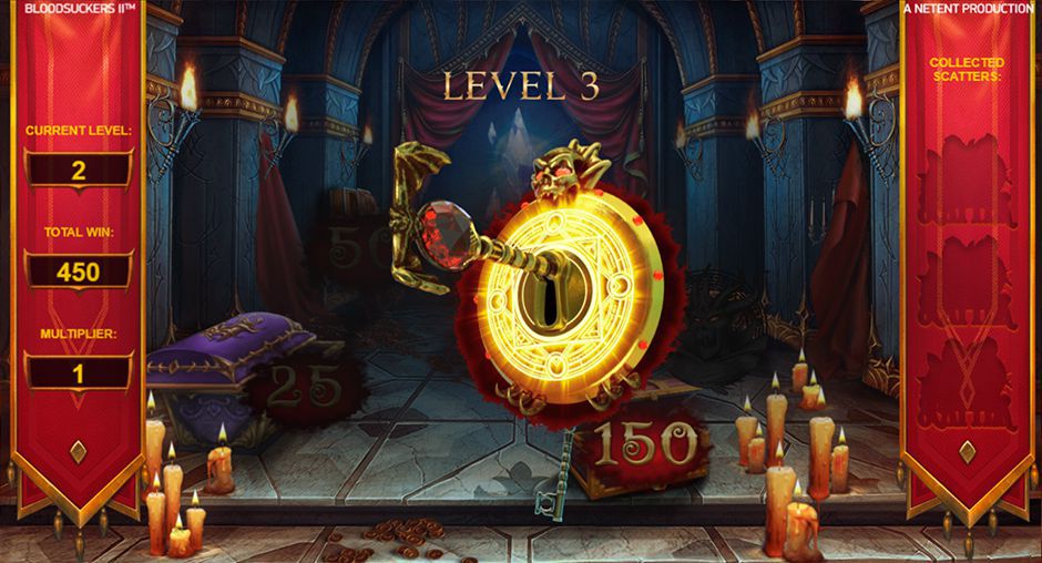 Hidden Treasure Bonus Game at Blood Suckers II slot machine Hidden Treasure Bonus Game at Blood Suckers II slot machine