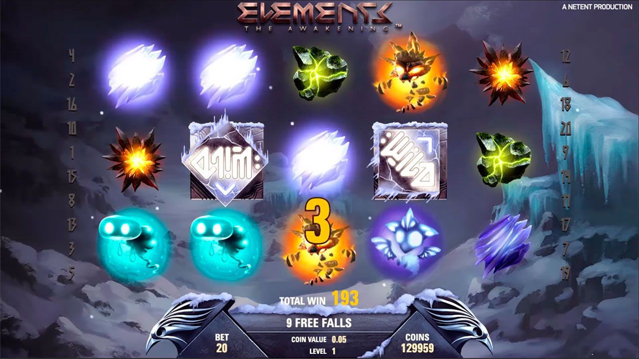 Air Storm Wild bonus feature at Elements: The Awakening slot machine Air Storm Wild bonus feature at Elements: The Awakening slot machine