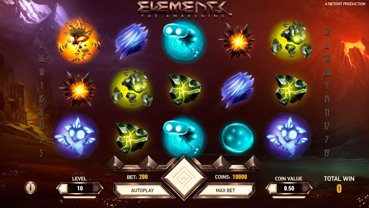 Design of Elements: The Awakening slot machine Design of Elements: The Awakening slot machine