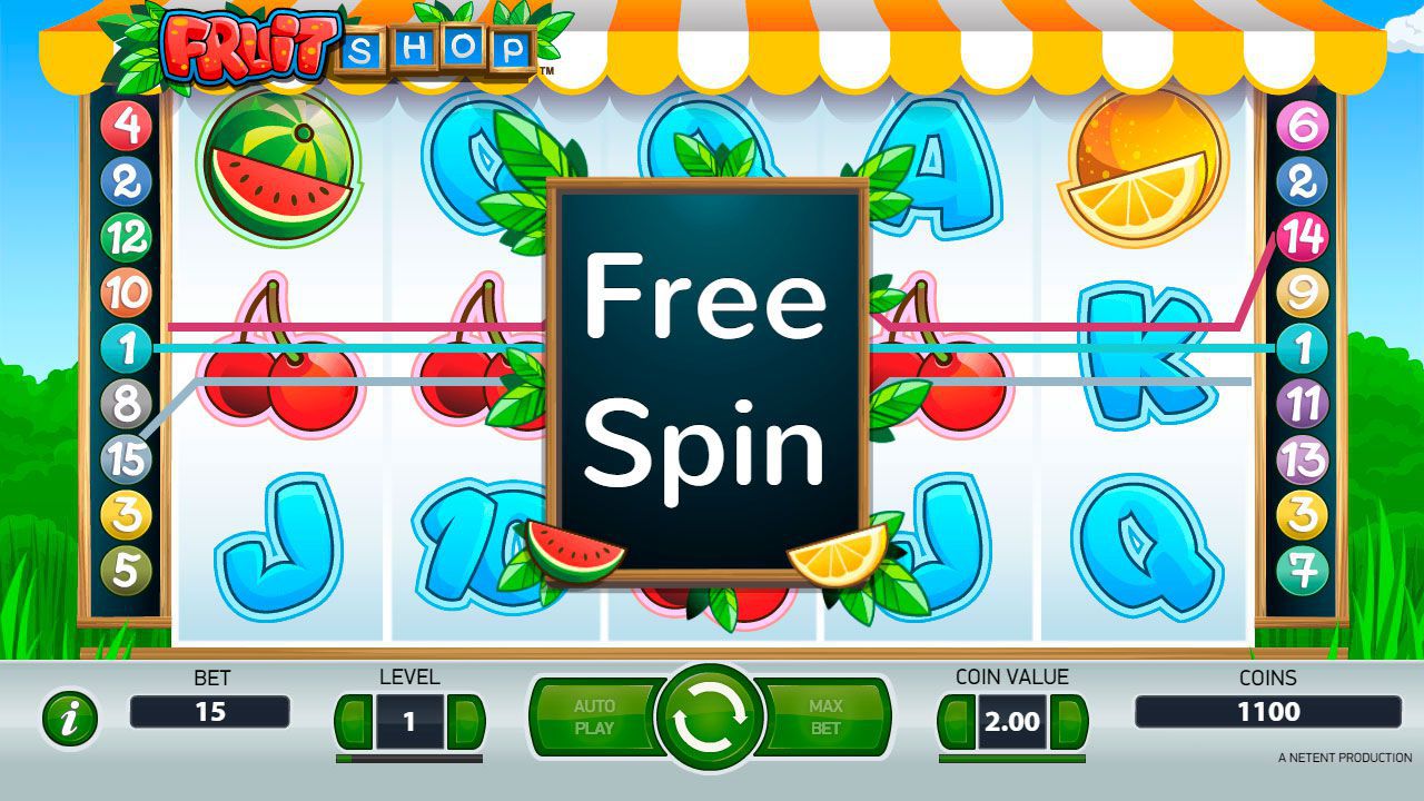 Free Spins round at Fruit Shop slot machine Free Spins round at Fruit Shop slot machine