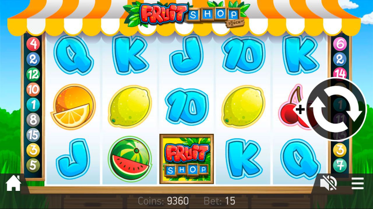 Mobile version of Fruit Shop video slot Mobile version of Fruit Shop video slot