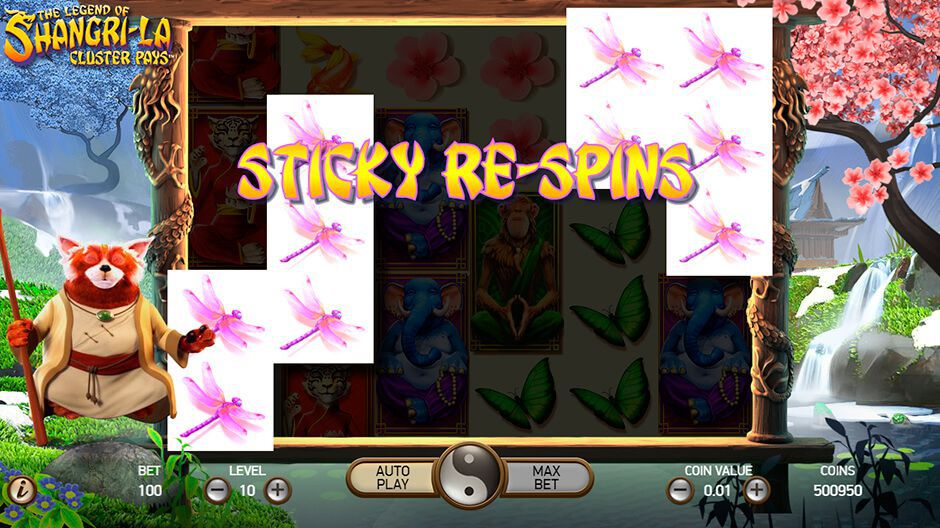 Sticky Re-Spin feature Sticky Re-Spin feature