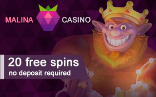 Malina Casino No Deposit Bonus Code