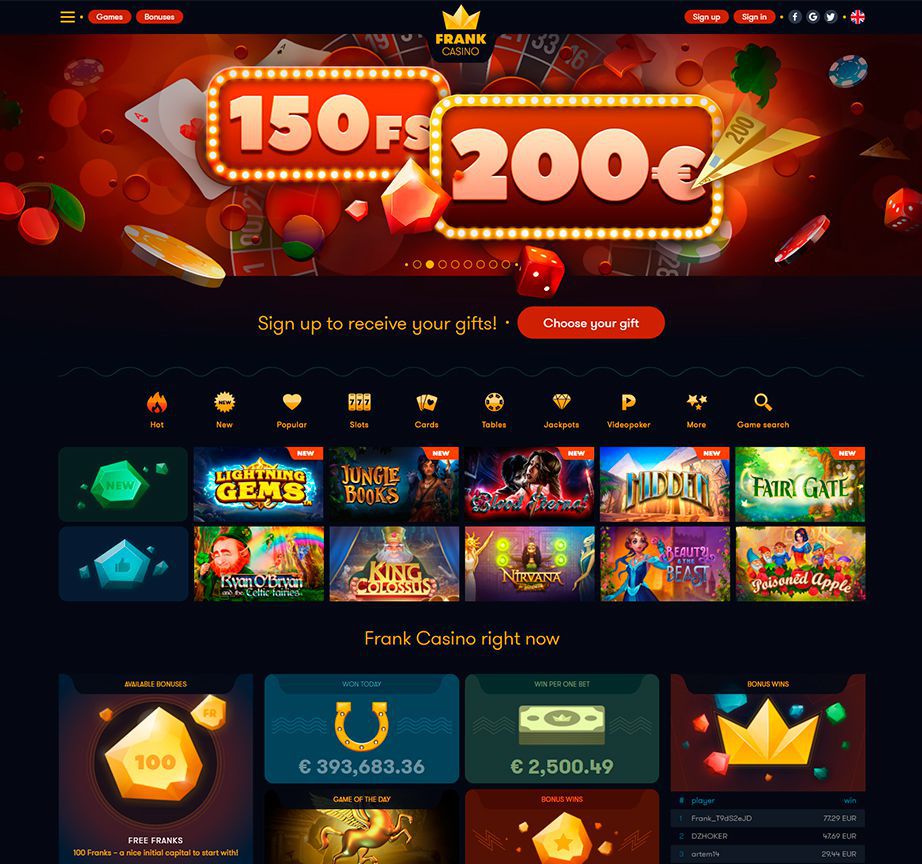 официальный сайт casino frank