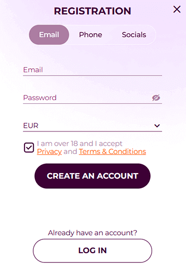 Complete the registration form Complete the registration form