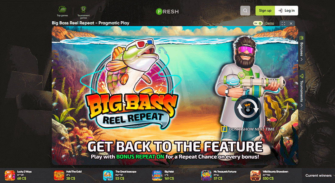 Play demo games for free at casino Fresh Play demo games for free at casino Fresh