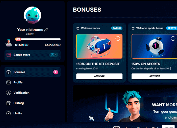 Find the bonus in the Bonuses and Promotions section Find the bonus in the Bonuses and Promotions section