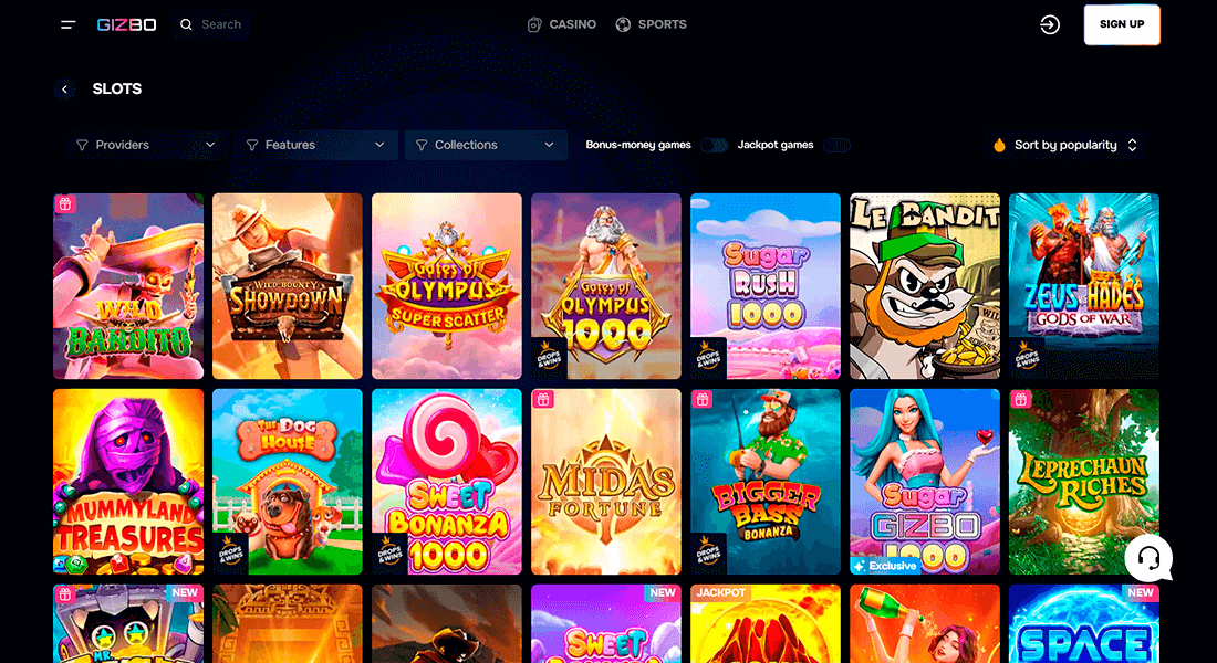 Play video slots at Gizbo Casino Play video slots at Gizbo Casino