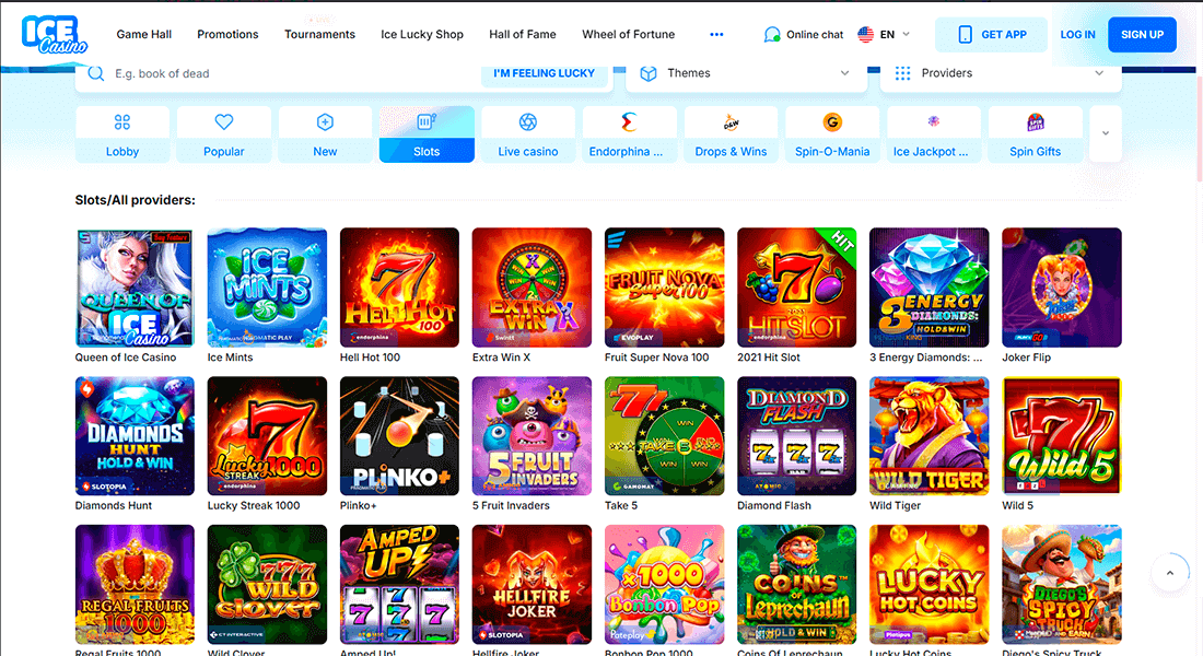 Play best casino games at Ice Casino Play best casino games at Ice Casino
