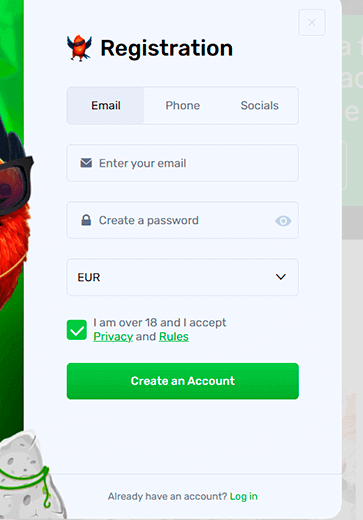 Fill out the registration form and type the promo code Fill out the registration form and type the promo code