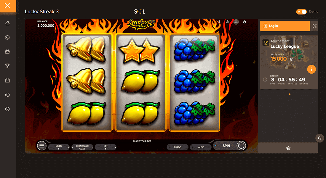 Play demo mode at Sol Casino for free Play demo mode at Sol Casino for free