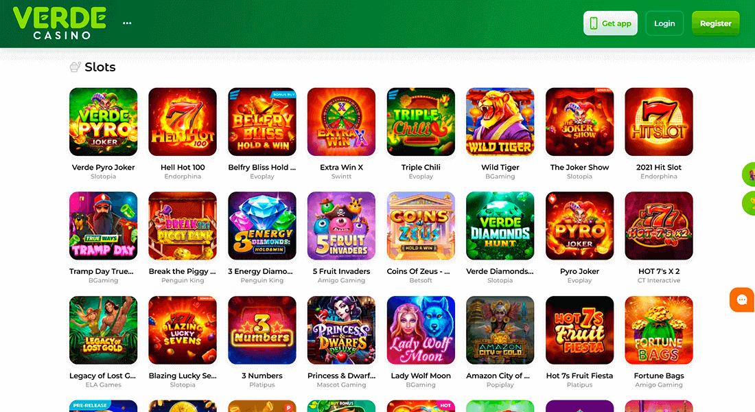 Play slot machines in demo mode and for real money at Verde Casino Play slot machines in demo mode and for real money at Verde Casino