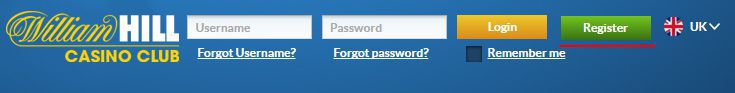 William Hill Casino Club registration