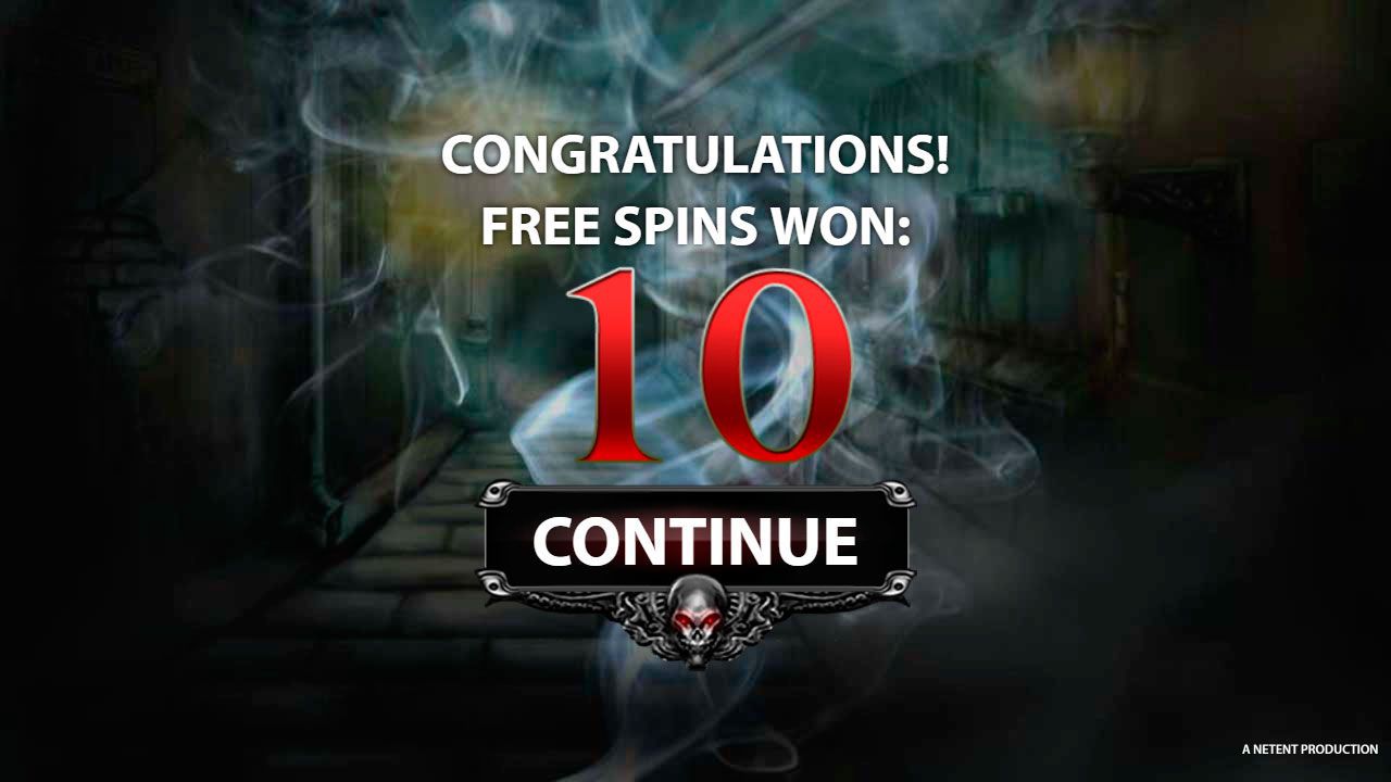 Intro to Free Spins round at Blood Suckers slot