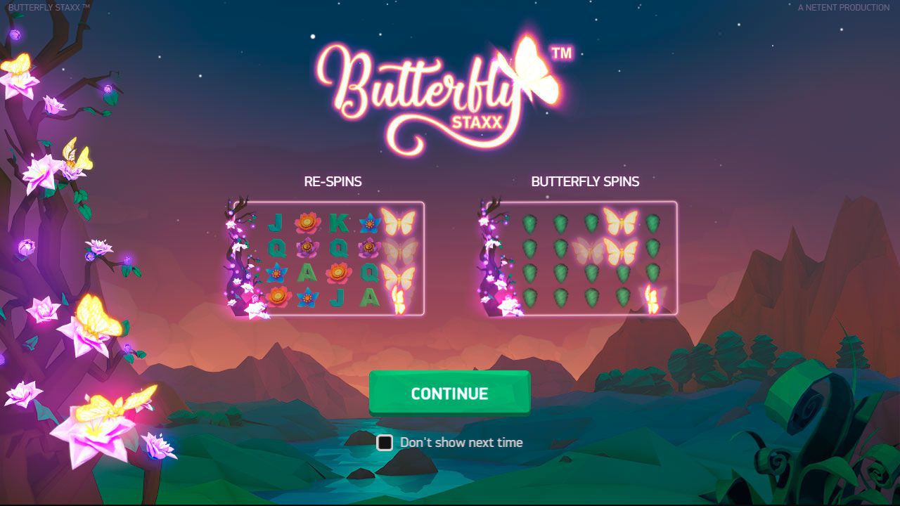 The main features of Butterfly Staxx slot machine by NetEnt
