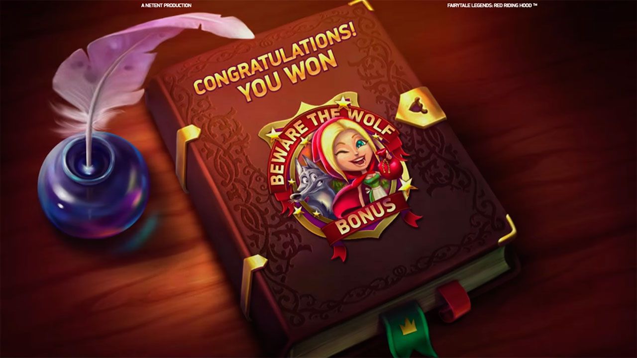 Activating of Beware the wolf Bonus game at Fairytale Legends: Red Riding Hood slot Activating of Beware the wolf Bonus game at Fairytale Legends: Red Riding Hood slot