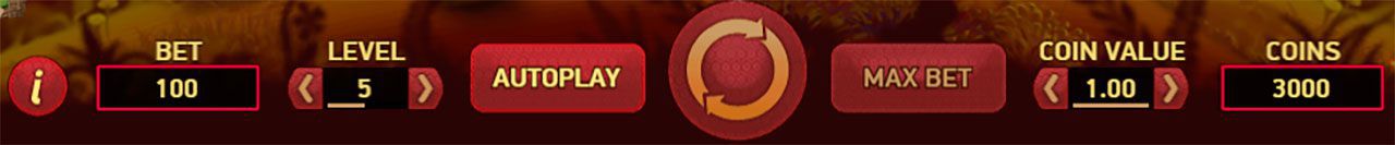 Control panel at Fairytale Legends: Red Riding Hood slot machine Control panel at Fairytale Legends: Red Riding Hood slot machine