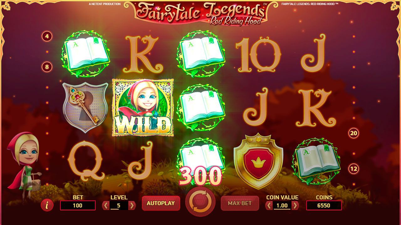 Gaming process at Fairytale Legends: Red Riding Hood slot machine Gaming process at Fairytale Legends: Red Riding Hood slot machine