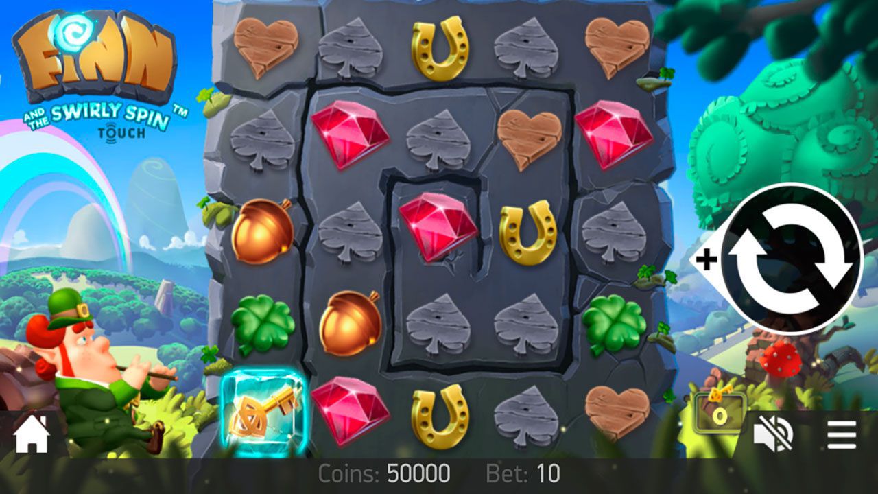 Mobile version of Finn and the Swirly Spin video slot