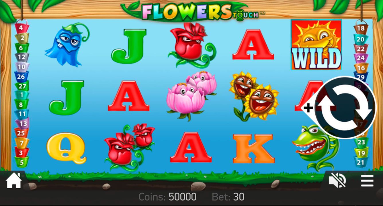 Mobile version of Flowers video slot Mobile version of Flowers video slot