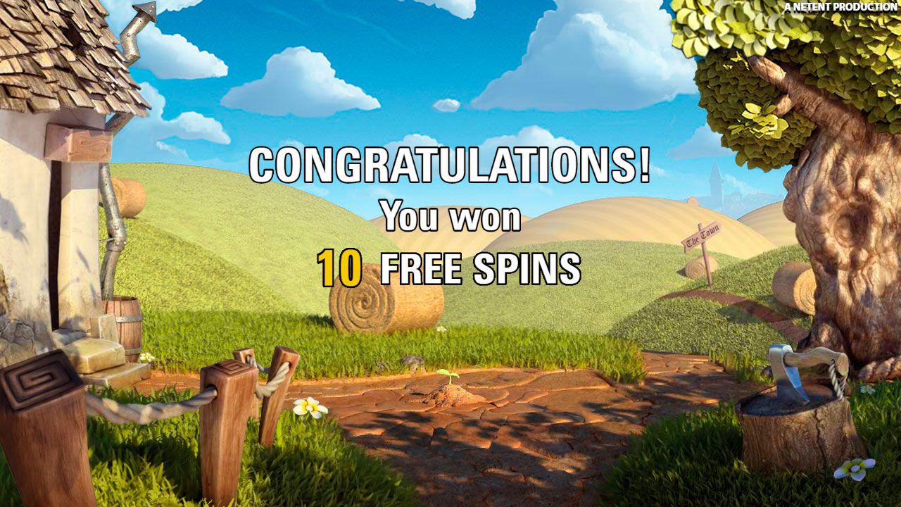 Activation of Free Spins round at Jack and the Beanstalk video slot