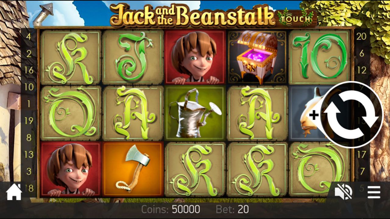 Mobile version of Jack and the Beanstalk video slot