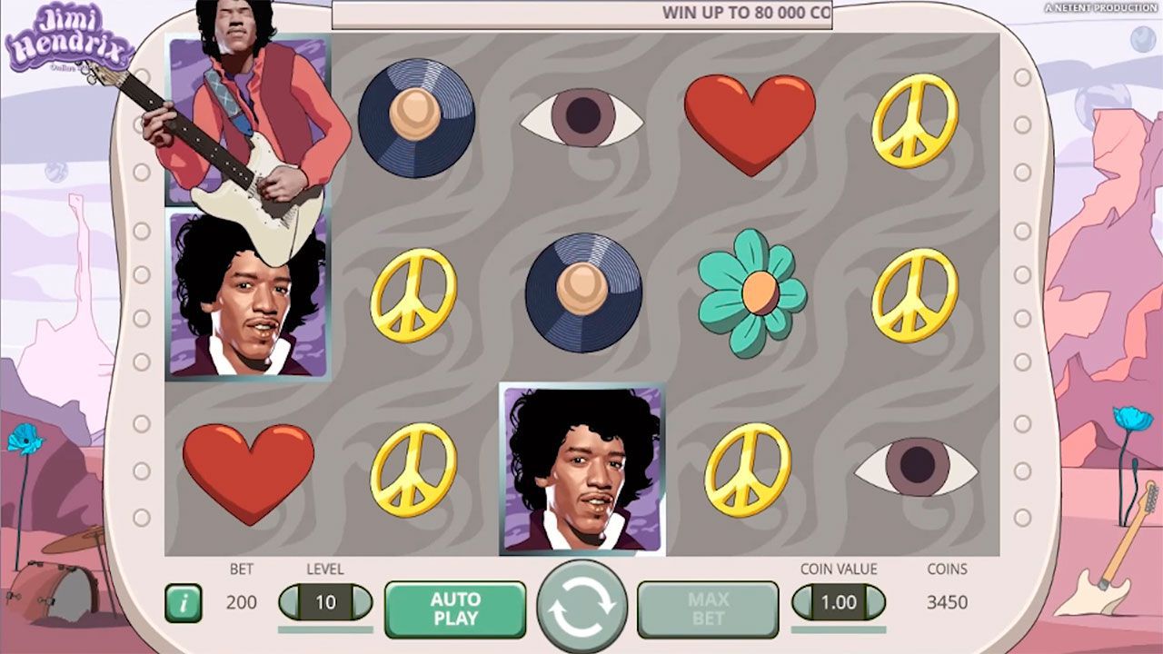 Purple Haze feature at Jimi Hendrix video slot