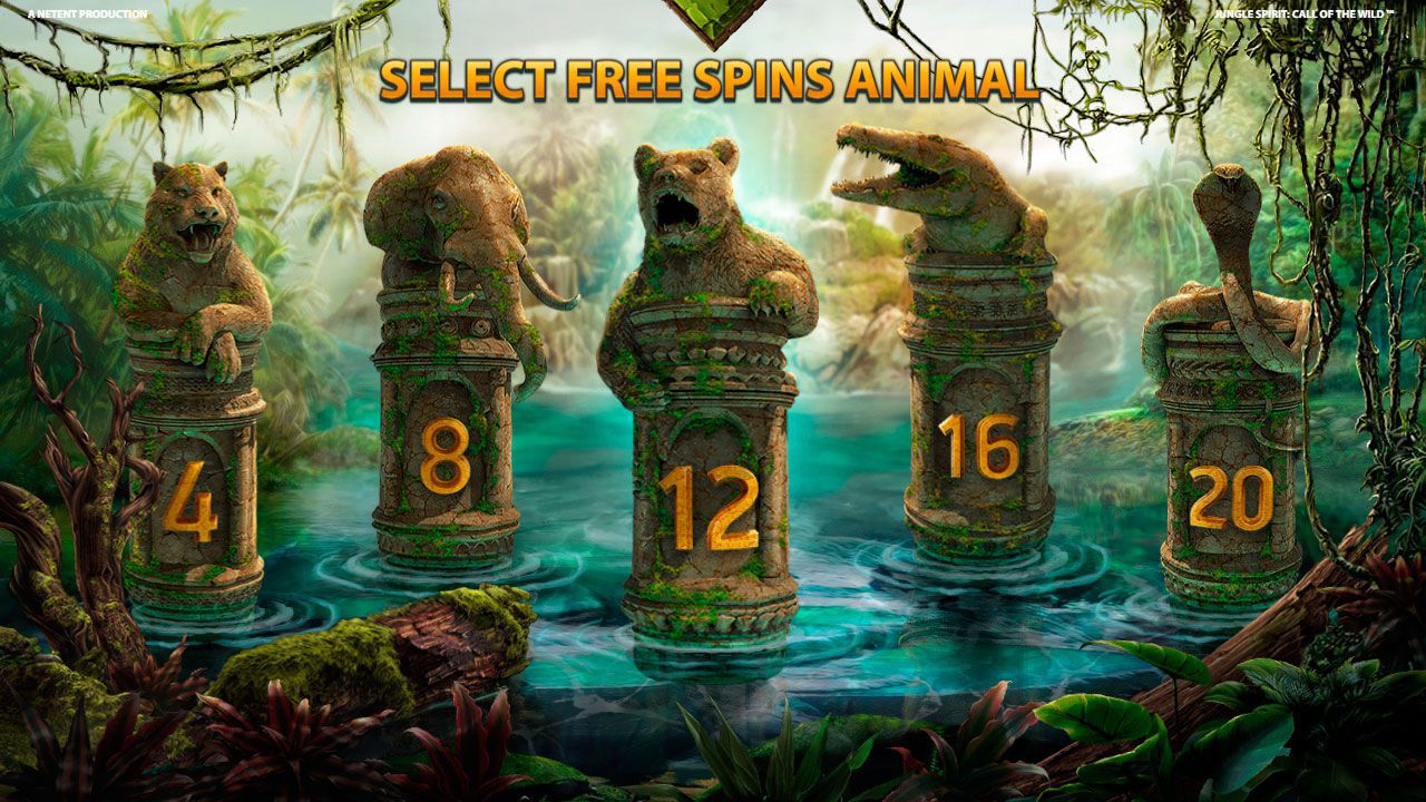 Selecting Free Spins Animal at Jungle Spirit: Call of the Wild slot machine