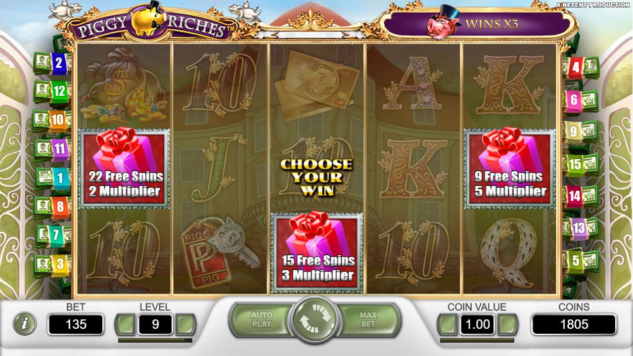 Choosing number of free spins and multiplier during Free Spins round