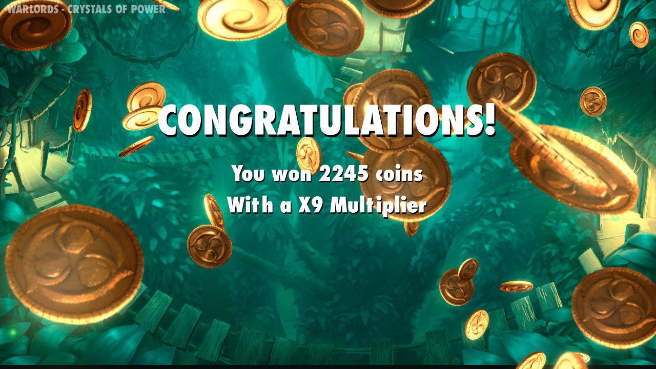 Ending of Free Spins round at Warlords: Crystal of Power video slot Ending of Free Spins round at Warlords: Crystal of Power video slot