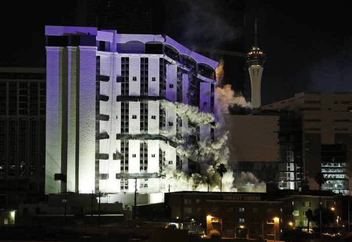 Las Vegas authorities demolished Riviera Casino