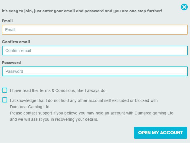 Sign up process with Inter Casino Sign up process with Inter Casino