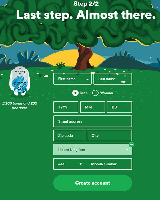 Casumo Casino registration of a real money account - part 2 Casumo Casino registration of a real money account - part 2