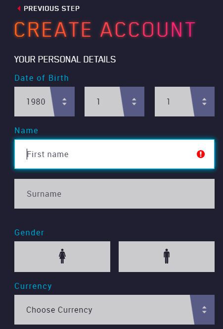 How to sign up for Maria Casino - personal details How to sign up for Maria Casino - personal details