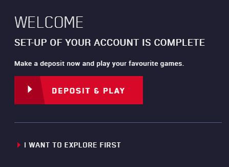 Welcome to Maria Casino - registration complete Welcome to Maria Casino - registration complete