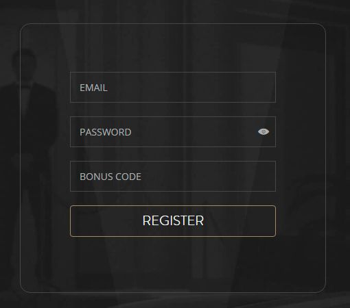 OVO Casino registration form
