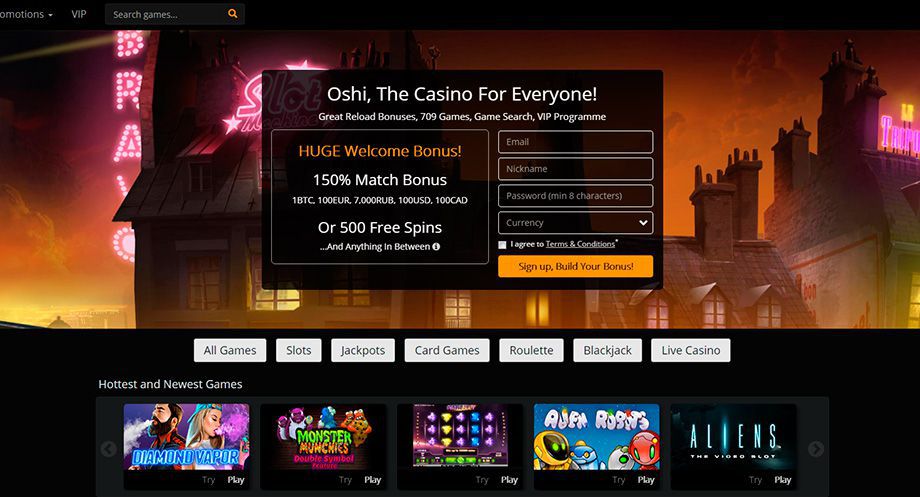 Oshi Casino official web site Oshi Casino official web site