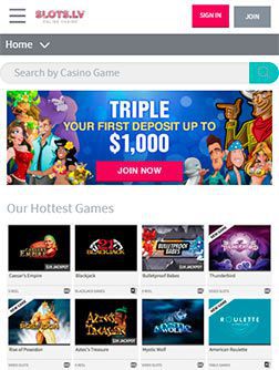 Mobile version of Slots.lv Casino Mobile version of Slots.lv Casino